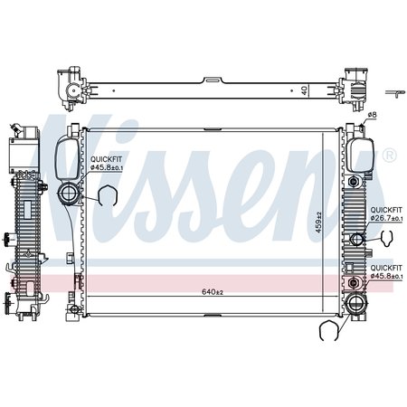 NISSEN Nissens Radiator, 67107A 67107A